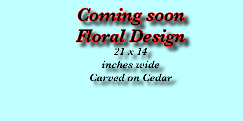Floral Design Carving fence art Garden art, yard art, and so much more